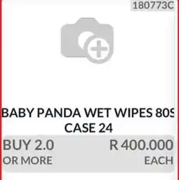 KitKat Cash and Carry Baby Panda Wet Wipes 80s offer