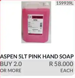 KitKat Cash and Carry ASPEN 5LT PINK HAND SOAP offer