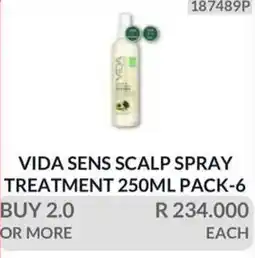 KitKat Cash and Carry VIDA SENS SCALP SPRAY TREATMENT offer