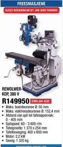 Adendorff Machinery Mart REWOLWER-KOP, 380 V offer
