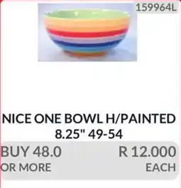 KitKat Cash and Carry NICE ONE BOWL H/PAINTED offer