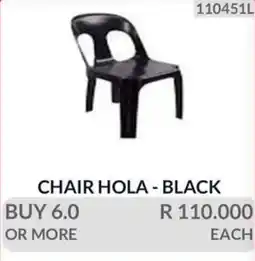 KitKat Cash and Carry CHAIR HOLA - BLACK offer