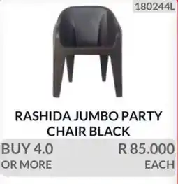 KitKat Cash and Carry Rashida Jumbo Party Chair Black offer
