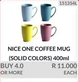 KitKat Cash and Carry NICE ONE COFFEE MUG (SOLID COLORS) offer