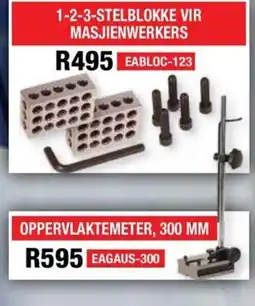 Adendorff Machinery Mart 1-2-3-STELBLOKKE VIR MASJIEWERKERS EABLOC-123 offer