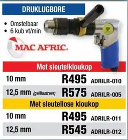 Adendorff Machinery Mart DRUKLUGBORE MAC AFRIC offer