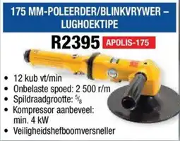 Adendorff Machinery Mart 175 MM-POLEERDER/BLINKVRYWER - LUGHOEKTIPE APOLIS-175 offer