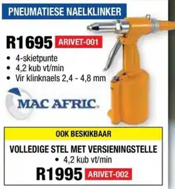 Adendorff Machinery Mart Pneumatisese Naelklinker ARIVET-001 offer