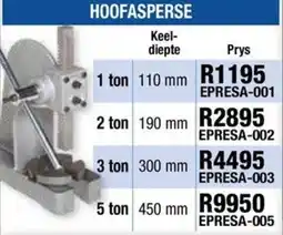 Adendorff Machinery Mart HOOFASPERS offer