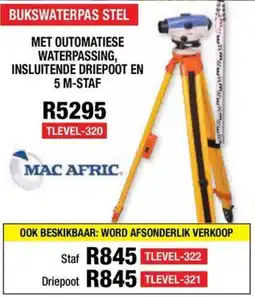 Adendorff Machinery Mart Bukswaterpas Stel Tlevel-320 offer