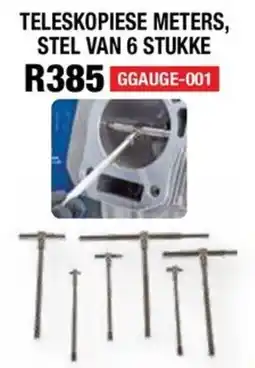 Adendorff Machinery Mart Teleskopiese meters, stel van 6 stukke offer