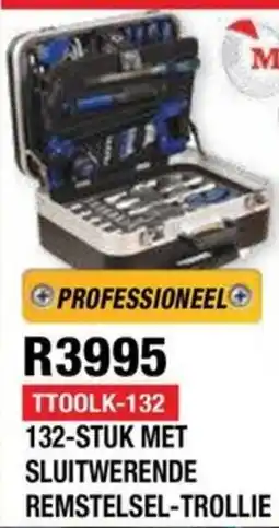 Adendorff Machinery Mart PROFESSIONEEL 132-STUK MET SLUITWERENDE REMSTELSEL-TROLLIE offer