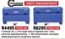 Adendorff Machinery Mart SWAARDIENS JOBSITE GEREEDSKAPSKISTE offer