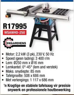 Adendorff Machinery Mart WSAWHD-250 SWAARDIENS offer