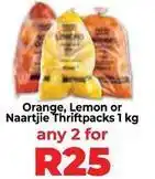 Food Lover's Market Orange, lemon or naartjie thriftpacks offer