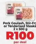 Food Lover's Market Pork goulash, stir-fry or tenderised steaks offer