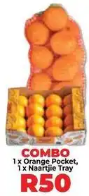 Food Lover's Market Combo 1 x orange pocket, 1 x naartjie tray offer