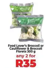 Food Lover's Market Broccoli or cauliflower & broccoli florets offer