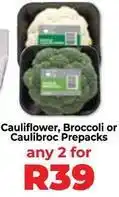 Food Lover's Market Cauliflower, broccoli or caulibroc prepacks offer