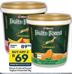 Pick n Pay Hypermarket Clover Fruits of Forest Yoghurt Assorted 1kg offer