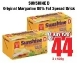 Boxer Sunshine D Original Margarine 80% Fat Spread Brick offer