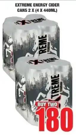 Boxer Extreme Energy Cider offer