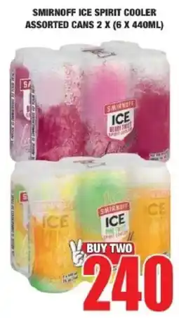 Boxer Smirnoff Ice Spirit Cooler Assorted offer