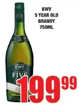 Boxer KWV FIVE 5 YEAR OLD BRANDY offer
