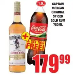 Boxer Captain Morgan Original Spiced Gold Rum offer