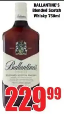 Boxer Ballantine's Blended Scotch Whisky offer