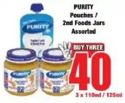 Boxer PURITY Pouches / 2nd Foods Jars Assorted offer