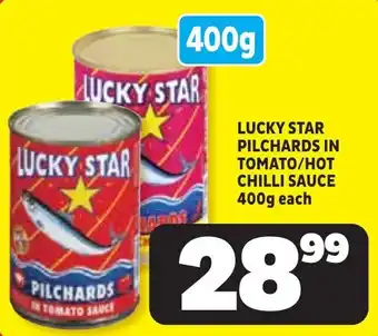 Usave Lucky Star Pilchards in Tomato Sauce offer