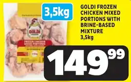 Usave GOLDI FROZEN CHICKEN MIXED PORTIONS WITH BRINE-BASED MIXTURE offer