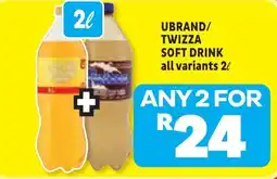 Usave UBRAND/TWIZZA SOFT DRINK offer