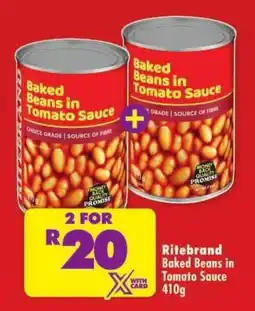 Shoprite Ritebrand Baked Beans in Tomato Sauce offer