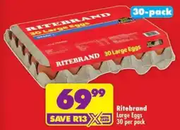 Shoprite Ritebrand Large Eggs offer