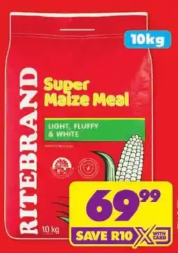 Shoprite Ritebrand Super Maize Meal offer