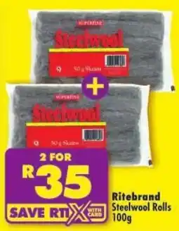 Shoprite Ritebrand Steelwool Rolls offer