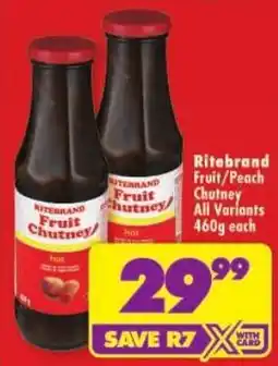 Shoprite Ritebrand Fruit Chutney offer