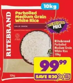 Shoprite Ritebrand Parboiled Medium Grain White Rice offer