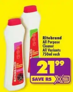 Shoprite Ritebrand All Purpose Cleaner offer