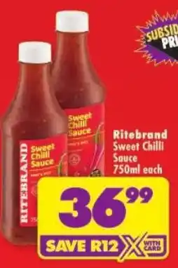 Shoprite Ritebrand Sweet Chilli Sauce offer