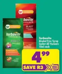 Shoprite TurboVite Alcohol Free Syrup offer