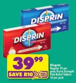 Shoprite Disprin offer