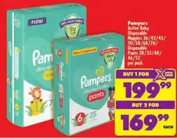 Shoprite Pampers Active Baby Disposable Nappies offer