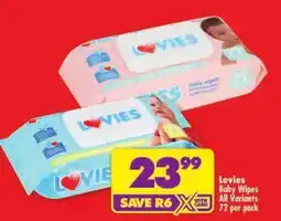 Shoprite Lovies Baby Wipes offer