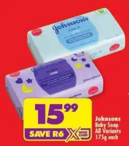 Shoprite Johnson's Baby Soap offer