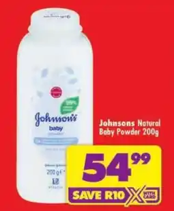Shoprite Johnson's Natural Baby Powder offer