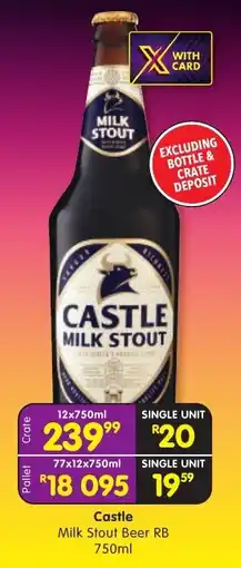 Shoprite Castle Milk Stout Beer RB offer
