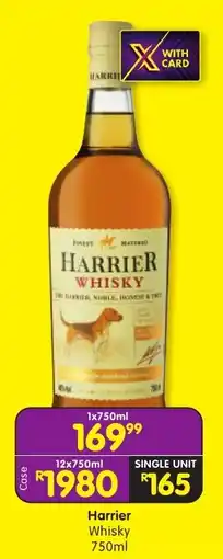 Shoprite Harrier Whisky offer